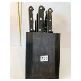 GINSU KNIVES 13 WALL MOUNT OR SITS ON COUNTER W/