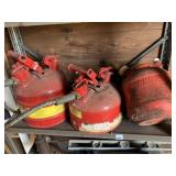 3 EMPTY GAS CANS