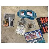 ASSORTED SCREWDRIVERS AND SOCKETS
