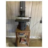 LARGE STAND SCROLL SAW WITH MOTOR BELT DRIVEN