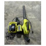 RYOBI LEAF BLOWER AND CHARGER