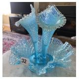 11IN LARGE BOTTOM HAS CRACK IN MIDDLE EPERGNE