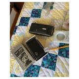 VINTAGE CAMERA  AND GLASS SLIPPER