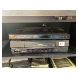 TOSHIBA VHS PLAYER AND DYNEX DVD PLAYER WITH