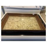 MILKWEED SEED GLASS SERVING TRAY UNIQUE