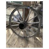 WOODEN WHEEL OFF COVERED WAGON 3 FT