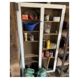 OIL JUGS WITH USED OIL AND MISC CANS