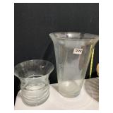 WIDE RIM 15" H X 10" W & 9" H VASE