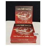 CRYSTAL ASHTRAYS IN BOXES