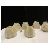 6 SHADES W/ VOTIVE CANDLE HOLDER CENTERS