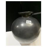 BLACK POTTERY 12" ROUNDED BOTTOM PLANTER MADE FOR