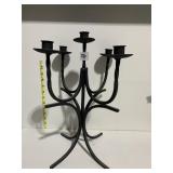WROUGHT IRON CANDLE HOLDER 16" H