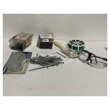 SAFETY GLASSES, MULTI USE SCREWS, LIGHT COVER