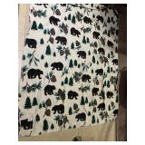 BEAR & PINE TREE THROW