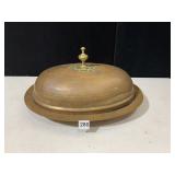 HAMMERED METAL ROASTER WITH LID 18.5"X 13.5"