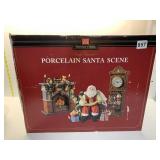 PORCELAIN SANTA SCENE MEMBERS MARK