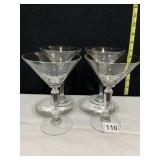 4 LENOX MARTINI GLASSES