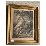 VINTAGE PRINT LES TOIS AMIS