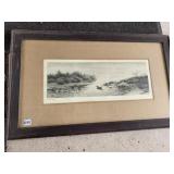 BLACK & WHITE FRAMED PRINT AS FOUND