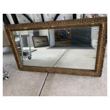 VINTAGE MIRROR 44" X 25 3/4", SOME GESSO DAMAGE