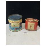 BOND STREET TOBACCO & CAVALIER CIGARETTES TINS