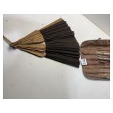 SILVER PLATE COSMETIC BRUSHES AS FOUND