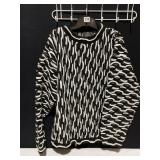 BERGAU SZ. L SWEATER BLACK/WHITE