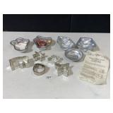 ALUMINUM CAKE & COOKIE MOLDS SEE PHOTOS