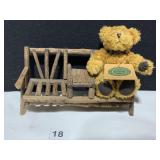 BOYD BEAR W/ TWIG BENCH
