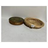 CHRISTO BANDED BOX, BASKET