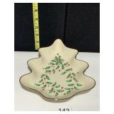 LENOX TREE DISH HOLIDAY DESIGN