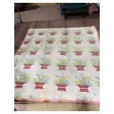 QUILT DOUBLE SIDED FLOWER BASKETS, WEAR ON BOTH