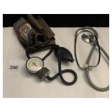 BLOOD PRESSURE CUFF AND STETHOSCOPE