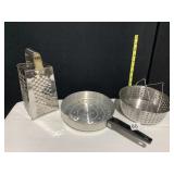 GRATER, STEAMER, PAN