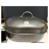 ROASTING PAN W/ LID 17.5 X 12.5" INSIDE