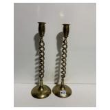 BRASS CANDLE STICKS 13.5"