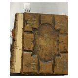 ANTIQUE HOLLY BIBLE DAMAGED BINDING AS PICTURED