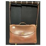 BROWN LEATHER COACH #0288-211INSIDE ZIPPER POCKET