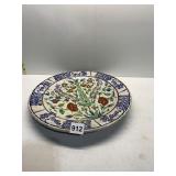 DECORATIVE PLATE 14" SMALL FLECK ON EDGE,