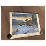 DEER PRINT BY RC KRAY SIGNED 541/4238
