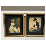 PRINT MONSIEUR & MADAME SERIZIAT MOUNTED ON