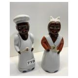 BLACK AMERICANA S & P SHAKERS 8" H