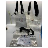STEELERS CLEAR TOTE BAGS 12" X 6" X 12"