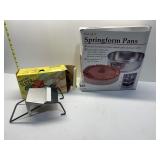 SPRING FORM PANS, VEGETABLE SLICER