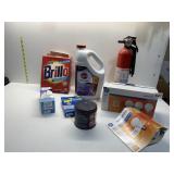 BRILLO, HOOVER CARPET CLEANER, FIRE EXTINGUISHER