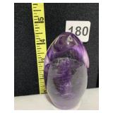3.25 PURPLE CENTER PAPER WEIGHT