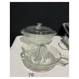 GLASS JUICER AND BAKING DISHES