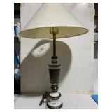 LAMP METAL & WHITE IN COLOR 36" H