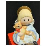 EBELING & REISS ANGEL W/ TEDDY BEAR MUSIC BOX