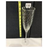 5 CHAMPAGNE TWISTED DESIGN 10" H